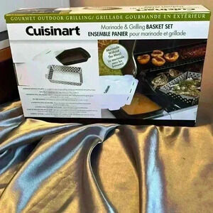 NWOT  Cuisinart Marinade & Grilling Basket Set
NEW in Box